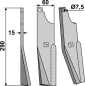 Preview: Rotorzinken 290x60mm, links